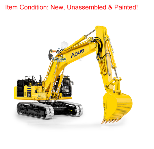 TOUCAN RC HOBBY LESU Aoue PC500 1/14 Metal RC Hydraulic Tracked Excavator B0019 KIT 7Ways Valve Digger 3-4MPA Pump Light DIY Model