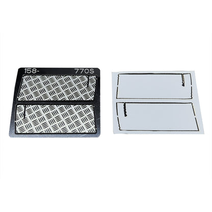 Stainless Steel Tail Light Anti Slip Plate for 1/14 DIY Remotr Control Tractor Truck 770S 56379/56375 Model Decoration Part