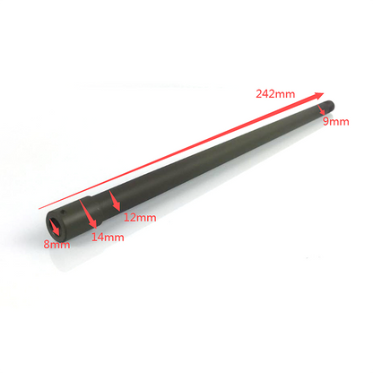 Metal Telescopic shooting Long Barrel Without Shooting Gearbox Wires For HL 1/16 3898 USA M4A3 Sherman RC Tank Model Parts
