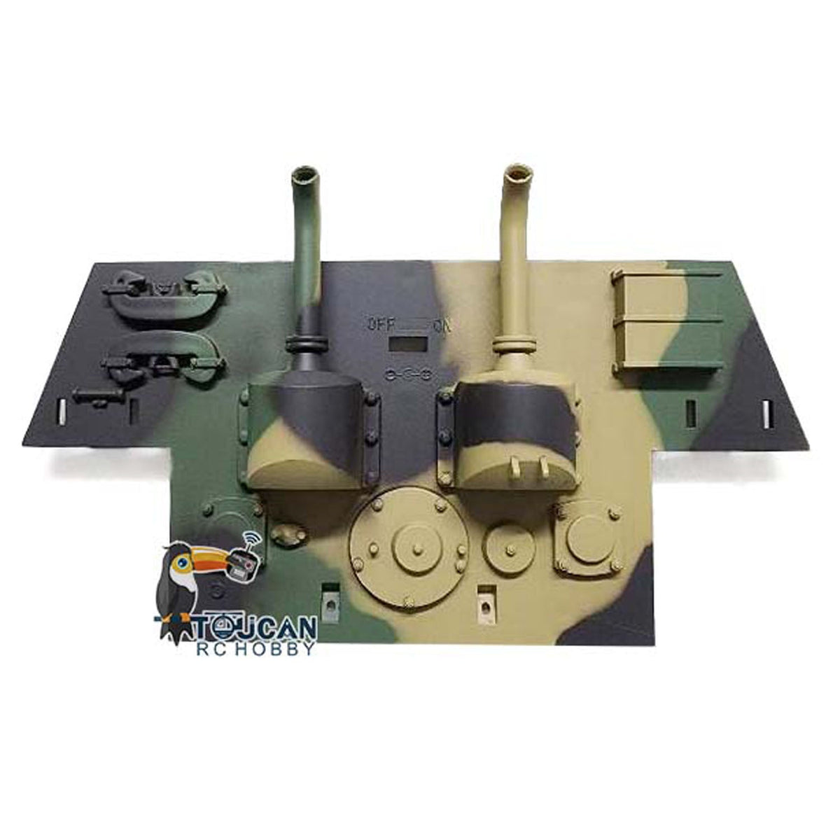 IN Stock Plastic Rear Panel Spare Parts for Henglong 1/16 Scale German King Tiger RC Tank Models 3888A Radio Controlled Armored Cars