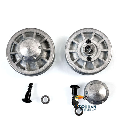 Metal Tracks Idler Sprockets Front Armour Guard Plate Ajusters Bearings For Henglong 1/16 German Tiger I 3818 Panther RC Tank DIY Parts