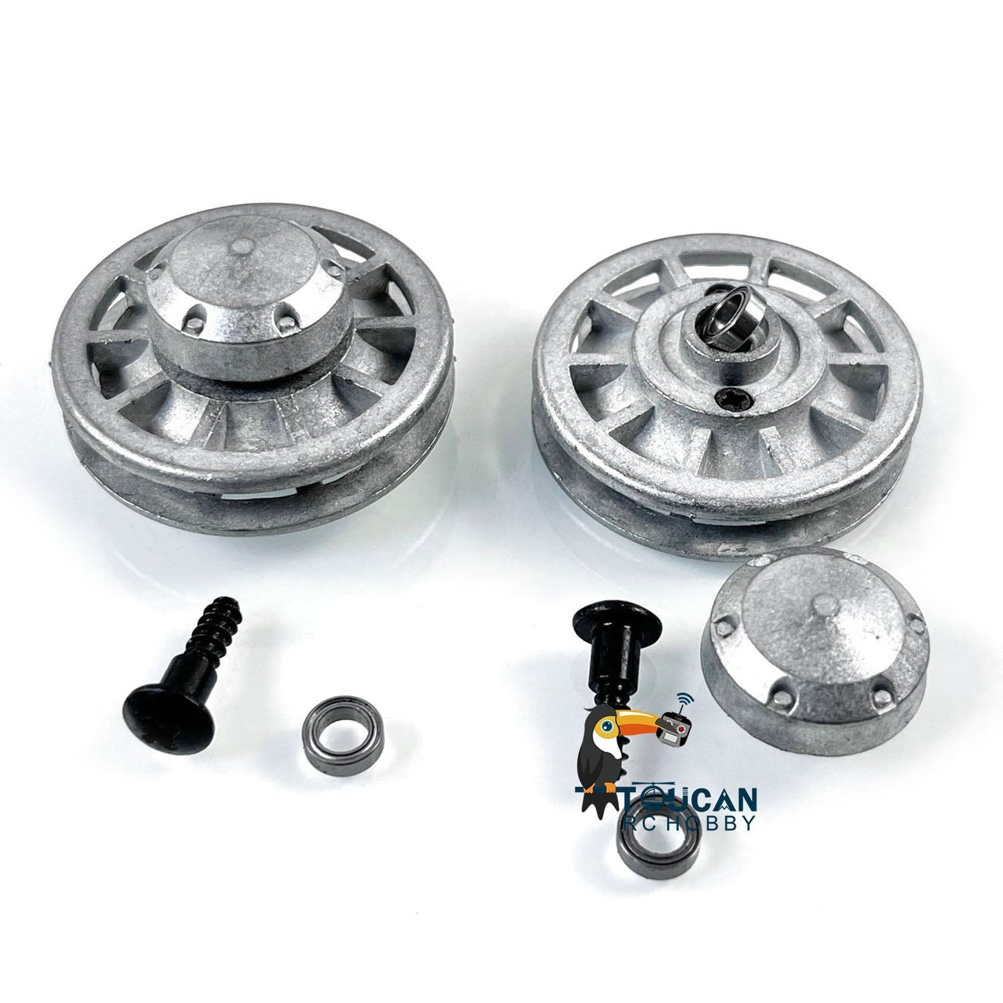 IN Stock Metal Idler Wheel With Bearings Screws For Henglong 1/16 2.4Ghz TK70 TK60 German Tiger I 3818 Panther 3819 RC Tank Parts