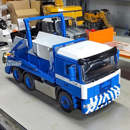 1/14 VL18U F2000 RC Hydraulische Ausrüstung Ferngesteuerter Absetzkipper Metall Schwingarm Beladenes Kippwagenmodell Lackiert Zusammengebaut