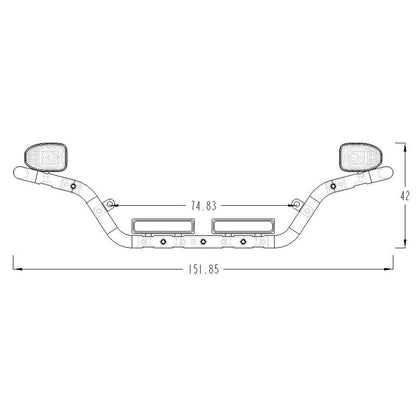 Autokabine LED-Unterlicht für 1/14 56368 56371 770S Fernbedienung Lkw 56360 56362 RC Lkw Traktor Teile DIY