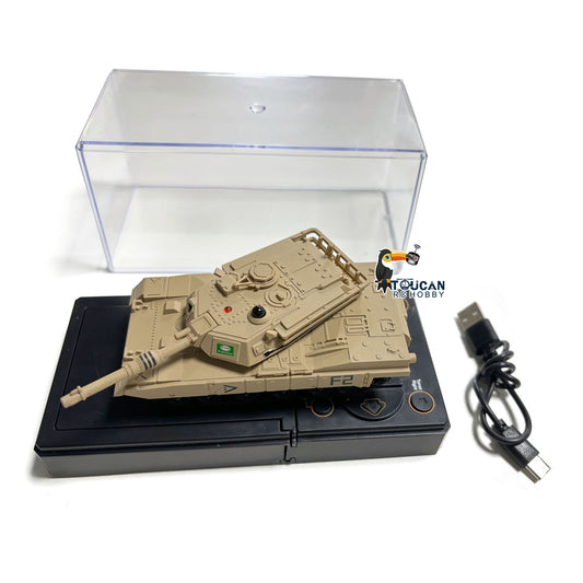 TOUCAN RC HOBBY Fast  Free Shipping RTR Infrared Battle Tank RC Military Tank Turret Rotate Mini Toy Gift for Kids Painted Assembled