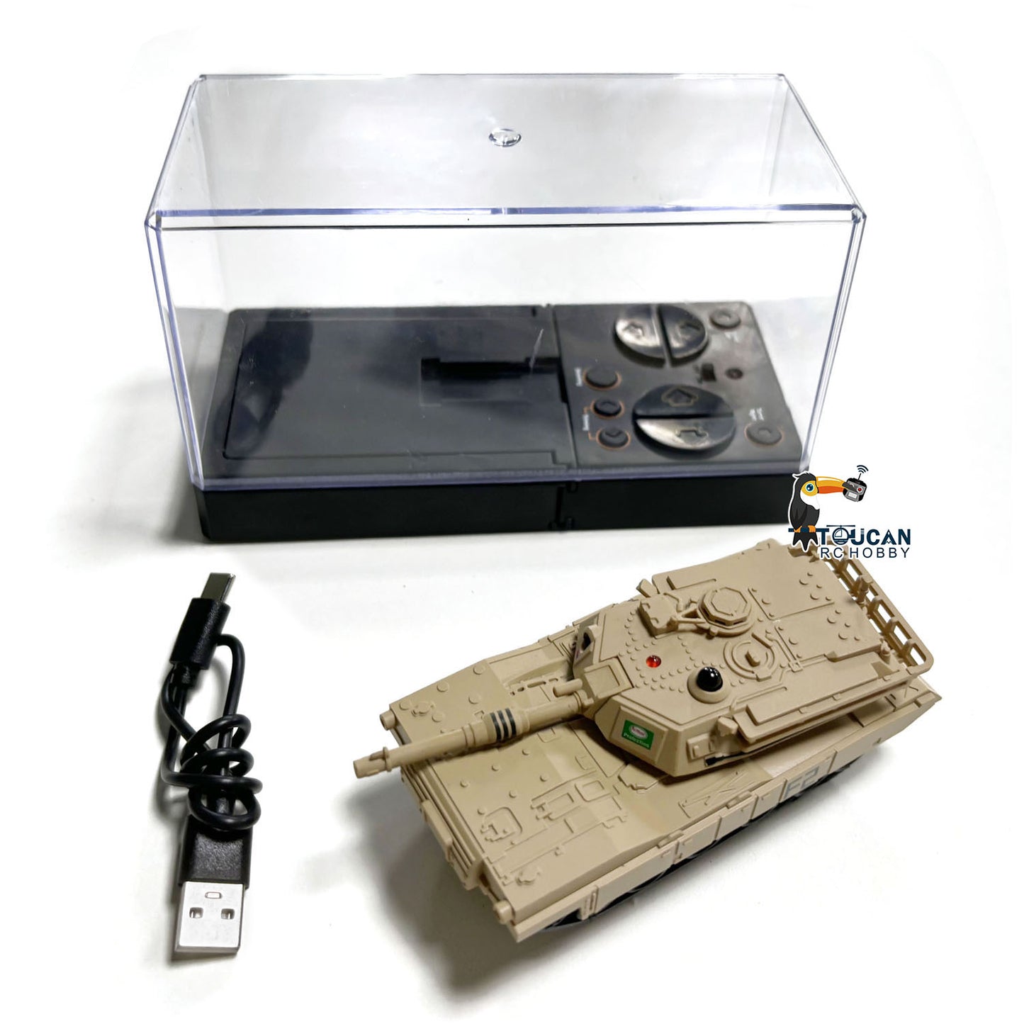 Fast  Free Shipping RTR Infrared Battle Tank RC Military Tank Turret Rotate Mini Toy Gift for Kids Painted Assembled