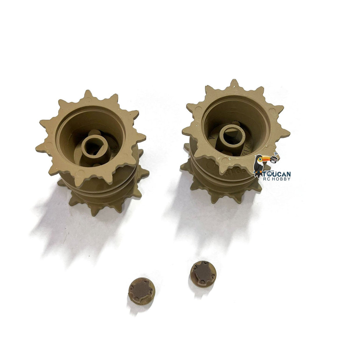 Henglong CS Metal Sprockets With Gear Clip For 1/16 Scale USA M1A2 Abrams Remote Control Tank 3918 Vehicle Military Part Model