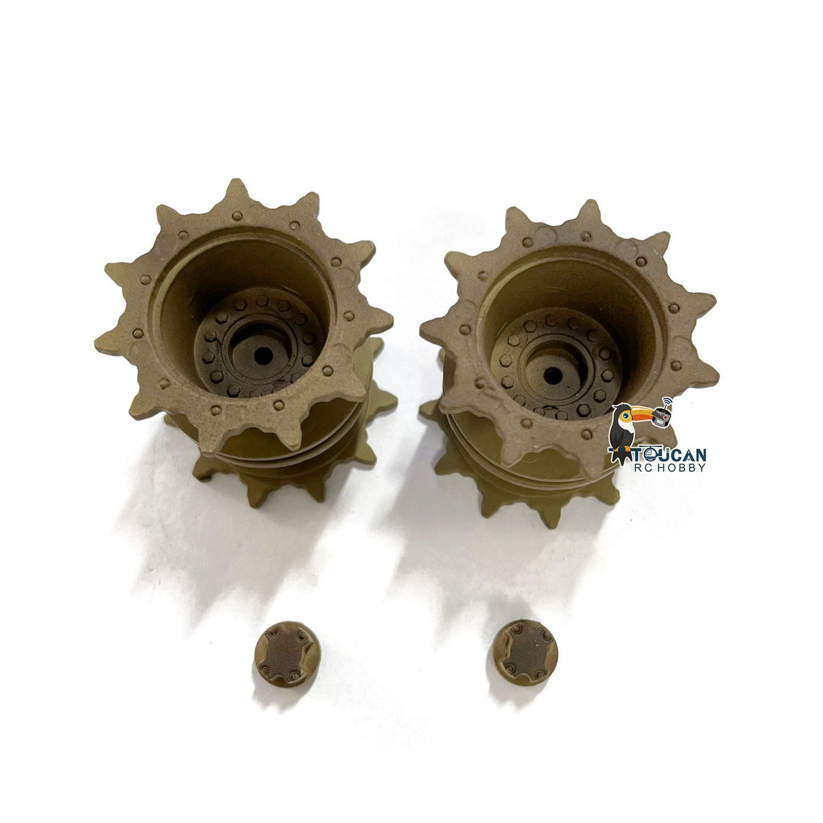Henglong CS Metal Sprockets With Gear Clip For 1/16 Scale USA M1A2 Abrams Remote Control Tank 3918 Vehicle Military Part Model