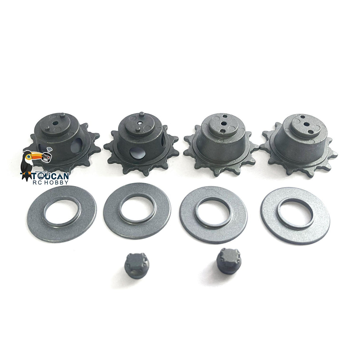 Henglong CS Metal Sprockets With Gear Clip For 1/16 Scale USA M1A2 Abrams Remote Control Tank 3918 Vehicle Military Part Model