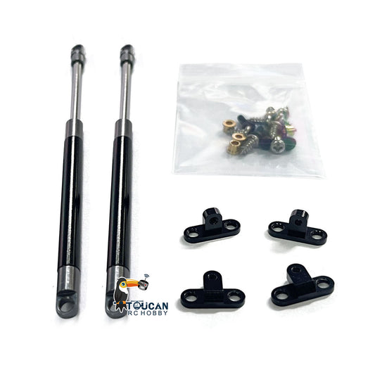 TOUCAN RC HOBBY Metal Front Air Grille Hood Rod 2.8inch Hub Upgraded Shafts and Case for Transfer Casefor 1/6 CAPO RC SIXER1 Crawler Car Model