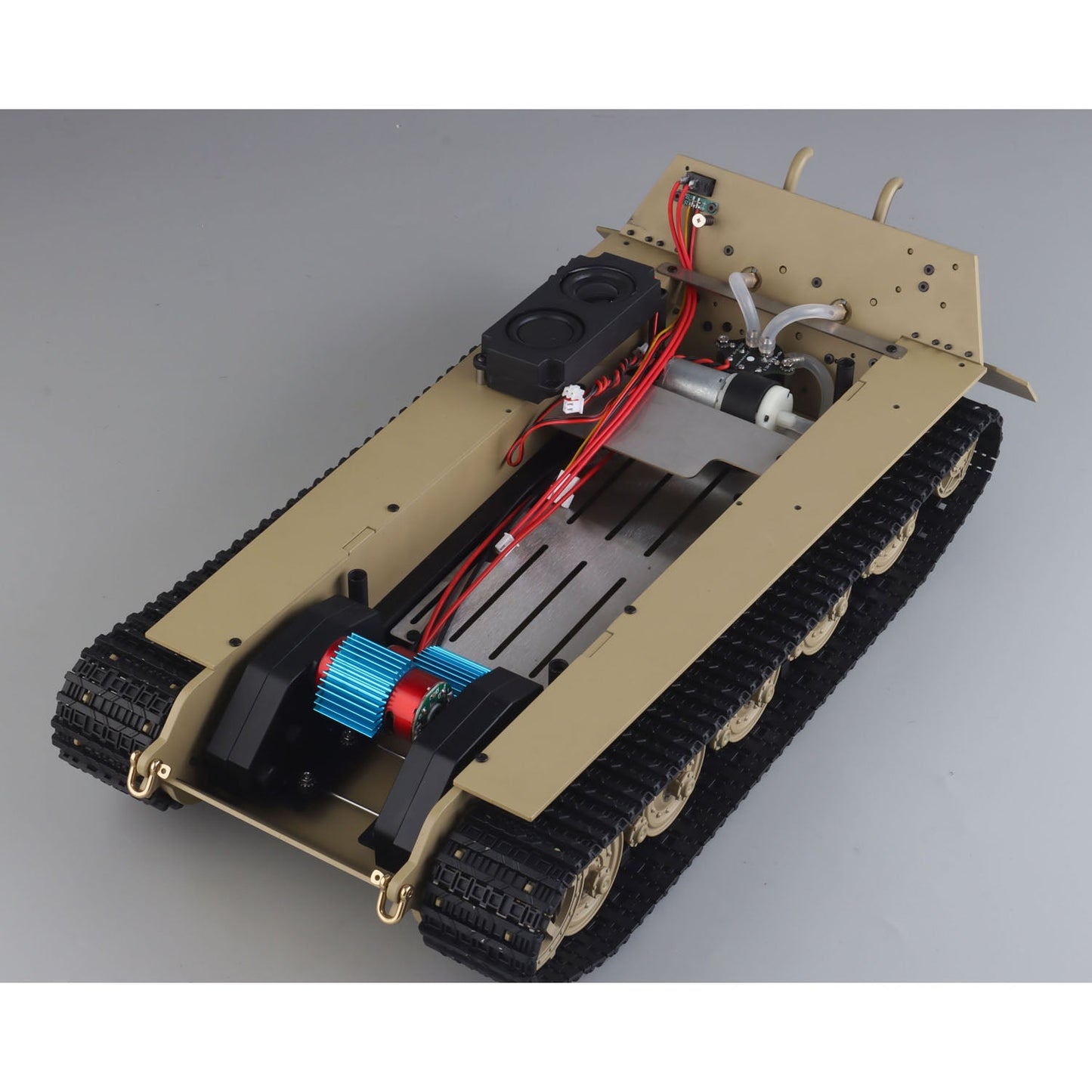 Remote Control Tank Metal Chassis for Heng Long 1/16 German King Tiger Steel Gearbox Motor Smoking Unit Model Upgraded Part