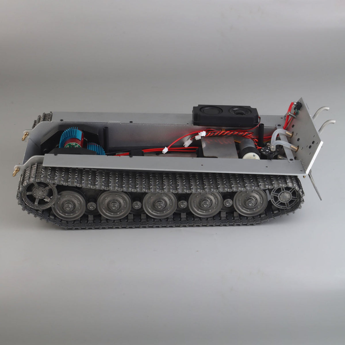 Remote Control Tank Metal Chassis for Heng Long 1/16 German King Tiger Steel Gearbox Motor Smoking Unit Model Upgraded Part