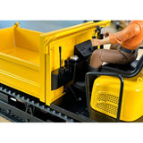 Pre-order Metal 1/14 Remote Control Hydraulic Tracked Dumper Truck RC Tipper Model Construction Machine Light Battery Flysky Radio