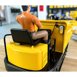 Pre-order Metal 1/14 Remote Control Hydraulic Tracked Dumper Truck RC Tipper Model Construction Machine Light Battery Flysky Radio