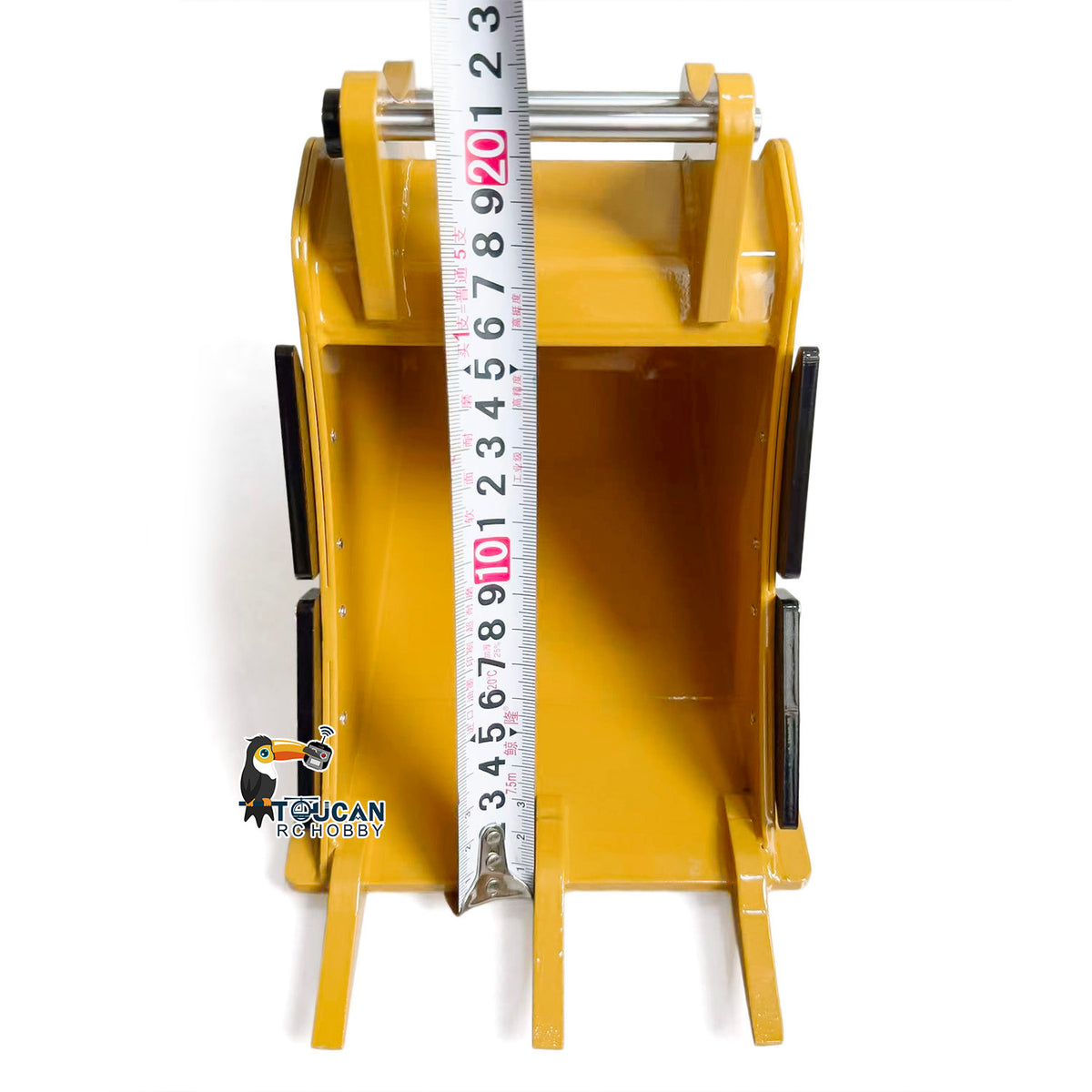 Metal Ripper Wide Bucket Manual Quick Coupler Rake Narrow Bucket for 1/8 Hydraulic RC Excavator 385CF Remote Control Digger Engineering Vehicle Model