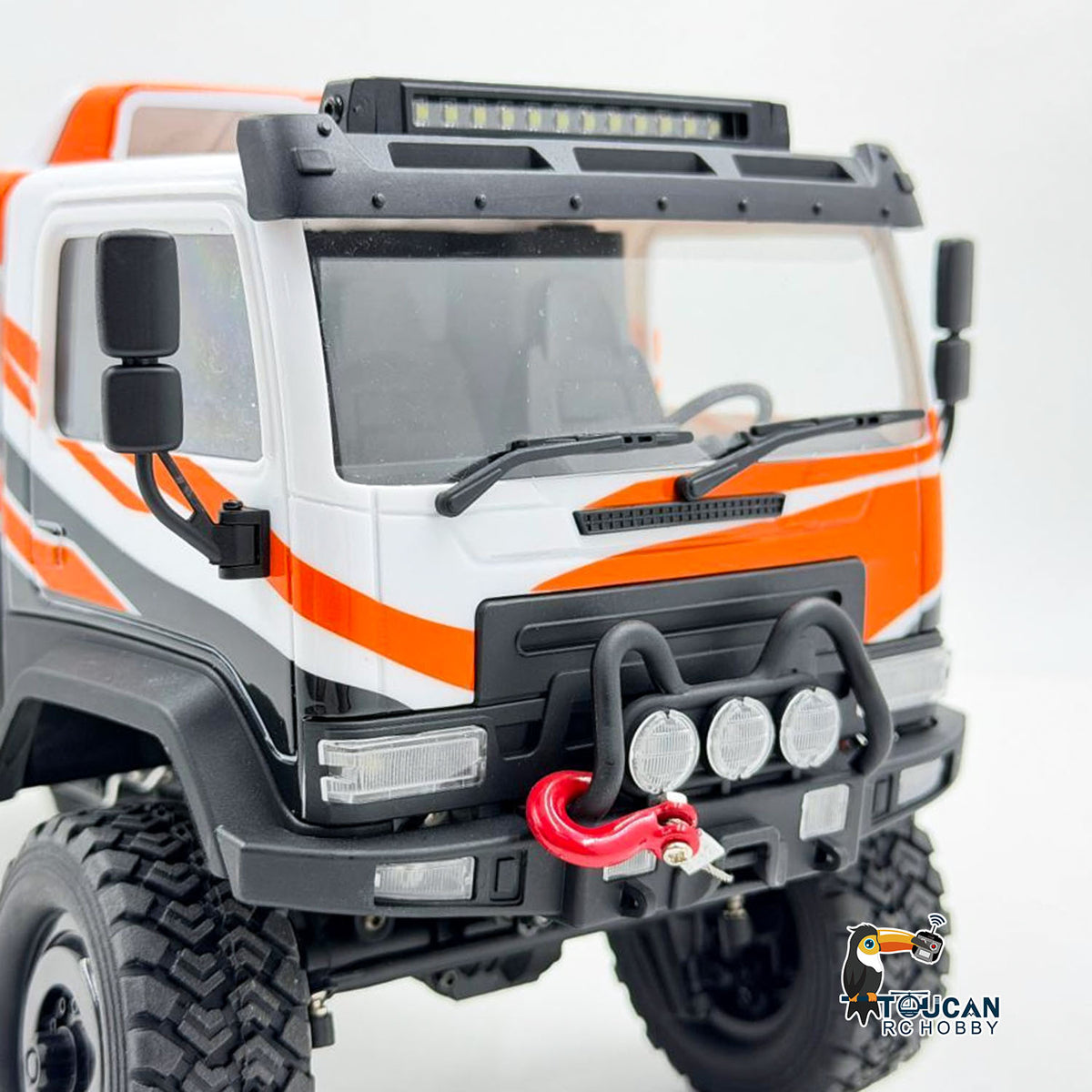 TOUCAN RC HOBBY Hobby Plus 1/18 4X4 Remote Control Off Road Vehicle RC Desert Rally Car DKR-4 Fortis Hobbywing Brushless Motor Light Effect