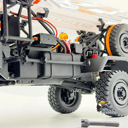 TOUCAN RC HOBBY Hobby Plus 1/18 4X4 Remote Control Off Road Vehicle RC Desert Rally Car DKR-4 Fortis Hobbywing Brushless Motor Light Effect