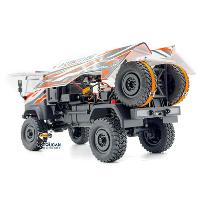 TOUCAN RC HOBBY Hobby Plus 1/18 4X4 Remote Control Off Road Vehicle RC Desert Rally Car DKR-4 Fortis Hobbywing Brushless Motor Light Effect