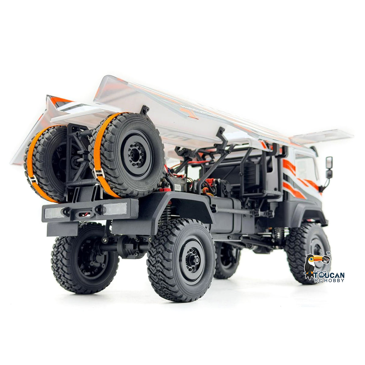TOUCAN RC HOBBY Hobby Plus 1/18 4X4 Remote Control Off Road Vehicle RC Desert Rally Car DKR-4 Fortis Hobbywing Brushless Motor Light Effect