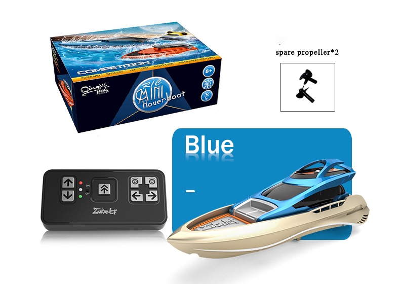 Ferngesteuertes Boot, Mini-Rennschiff, Akku-Propeller, RC-Mini-Modell, 2,4 GHz, fahrbereit mit wiederaufladbarem Akku