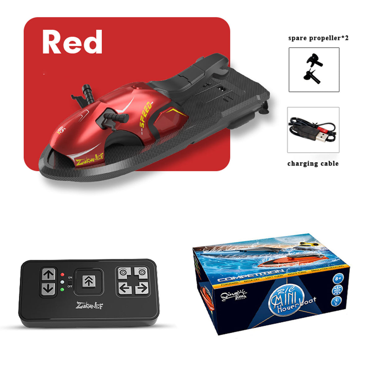 Funkgesteuertes Spielzeug-Rennschiff, 2,4 GHz, Pools, Seen, RC-Boot für Jungen, Geschenke, fahrbereit mit wiederaufladbarer Batterie