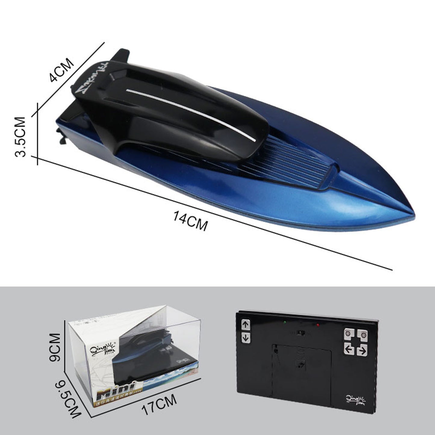 RC 2,4 G Hoverboot, ferngesteuertes Mini-Boot, Doppelpropeller, elektrisches Schiffsspielzeug, fahrbereit, lackiert und montiert