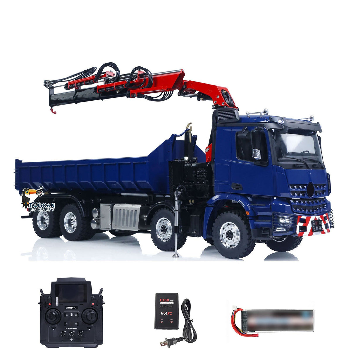 8X8 Lesu 1/14 Metal RC Hydraulic Roll On Off Crane Dump Truck Z0017