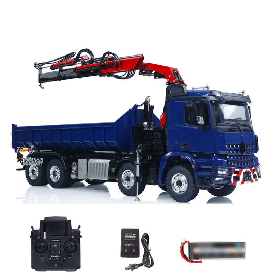 8X8 Lesu 1/14 Metal RC Hydraulic Roll On Off Crane Dump Truck Z0017