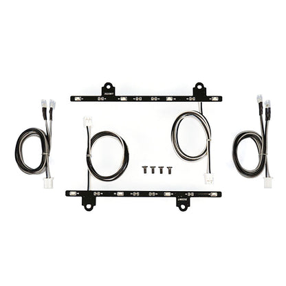 Kunststoff-Seitenschwellerleuchte, 3–7 V, LED-Warnleuchte für 1/14 DIY Tamiya Fernbedienung Traktor-LKW-Modell 770S 6x4 56368 Autoteile