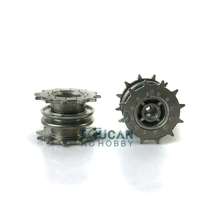 Metal Tracks Idlers Sprockets Road Wheels Suspension Bars Decal For Henglong 1/16 Scale Walker Bulldog RC Tank 3839 Model Replacement Parts