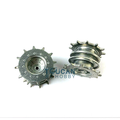 Metal Tracks Idlers Sprockets Road Wheels Suspension Bars Decal For Henglong 1/16 Scale Walker Bulldog RC Tank 3839 Model Replacement Parts