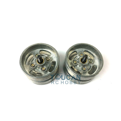 Metal Tracks Sprockets Idlers Adjuster Driving Axle Bearing Suspension Arms Protection Net For HL RC 1/16 3889 Tank Model Parts