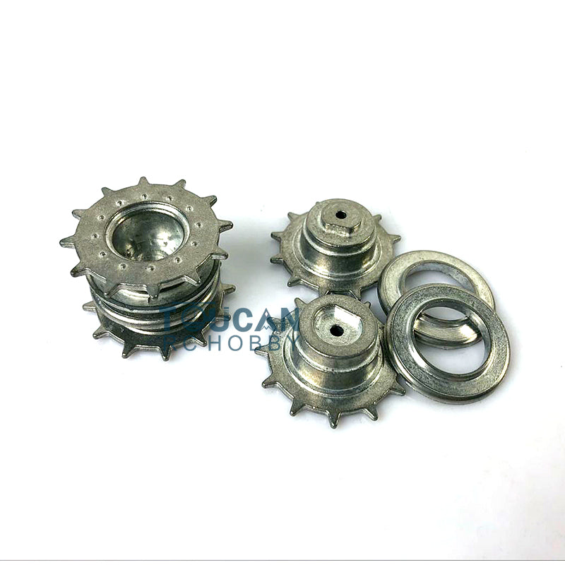 Metal Tracks Idlers Sprockets Road Wheels Suspension Bars Decal For Henglong 1/16 Scale Walker Bulldog RC Tank 3839 Model Replacement Parts