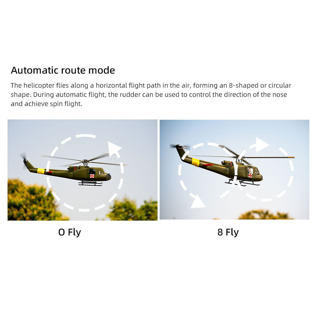FLYWING UH1 V4 Ferngesteuerter Hubschrauber GPS Automatischer Flug Bürstenloser Motor 60A Dual ESC Niedrige Batterie Rückkehr Huey Geschenke für Erwachsene