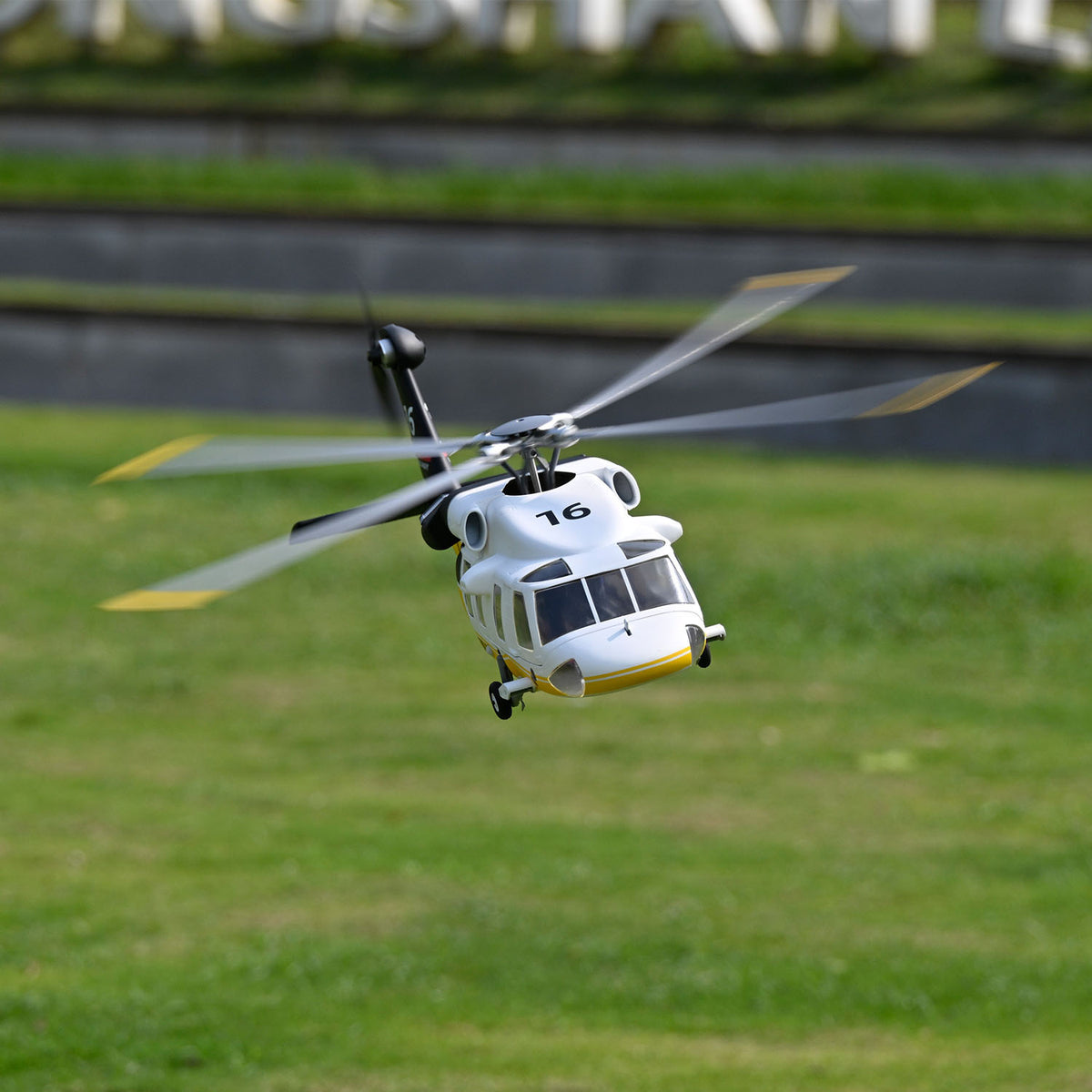 TOUCAN RC HOBBY FLYWING Smart RC Rescue Helicopter 4 Blade Rotor GPS Position Hold Return to Home Multiple Flight Modes Scale Aircraft Model