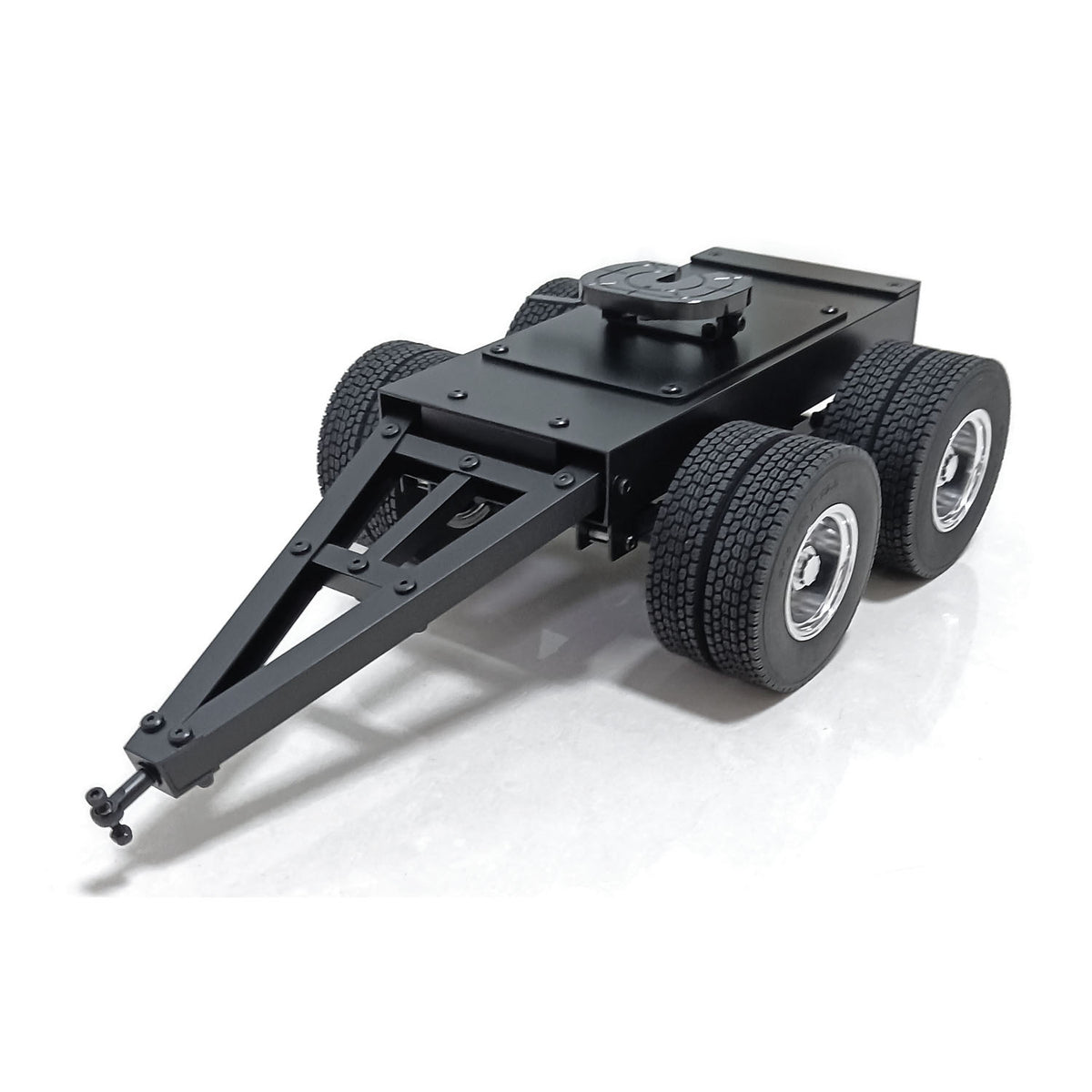 Metall 1/14 2 Achsen Anhänger mit Sattelzugmaschine für LESU RC Lkw Fernbedienung Bau Fahrzeug Auto Hobby Modell DIY