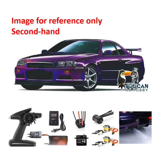 Second Hand CN Sock 1/8 Metal 4x4 Capo RC Racing Car 4WD R34 RTR Drift High-speed Cars Light Sound