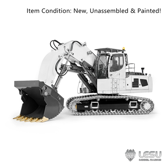 TOUCAN RC HOBBY LESU 1/14 Metal Radio Controlled Hydraulic Excavator Aoue LR956 RC Front Shovel Digger KIT Model Dual Pumps Light GPS No Sound