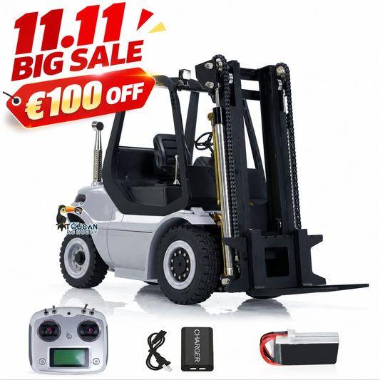 LESU 1:14 RC Hydraulic Forklift Metal RTR Remote Control Fork Lift Truck Model