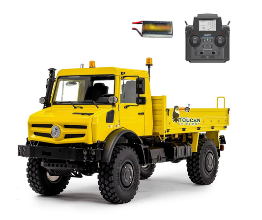In Stock TOUCAN RC HOBBY Special Offer LESU U4023 1/14 Metal RC Off-Road All-Terrain Light Truck with Flysky PL18EV LITE Radio System 3 Speed Transmission Light Sound for Outdoor