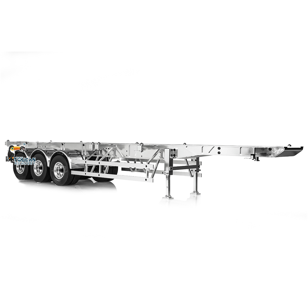 TOUCAN RC HOBBY LESU 40ft 20ft Metal Trailer Chassis for 1/14 Radio Controlled Tractor Container Truck RC Cars Model