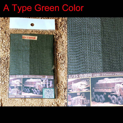 IN Stock 1/35 Camouflage Net for Heng Long 1/16 3908 3818 3949 RC Tank Abrams KV-2 Tiger I Challenger II Radio Control Military Model Accessories