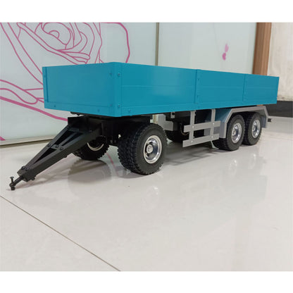 TOUCAN RC HOBBY 1/14 Metal 3 Axles Trailer for RC Tractor Truck Radio Controlled Hydraulic Equipment Dump Electric Car DIY Hobby Model