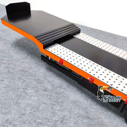 TOUCAN RC HOBBY 1:14 5-axle Metal Trailer Electric Tailgate Legs for RC Tractor Car Trucks Model