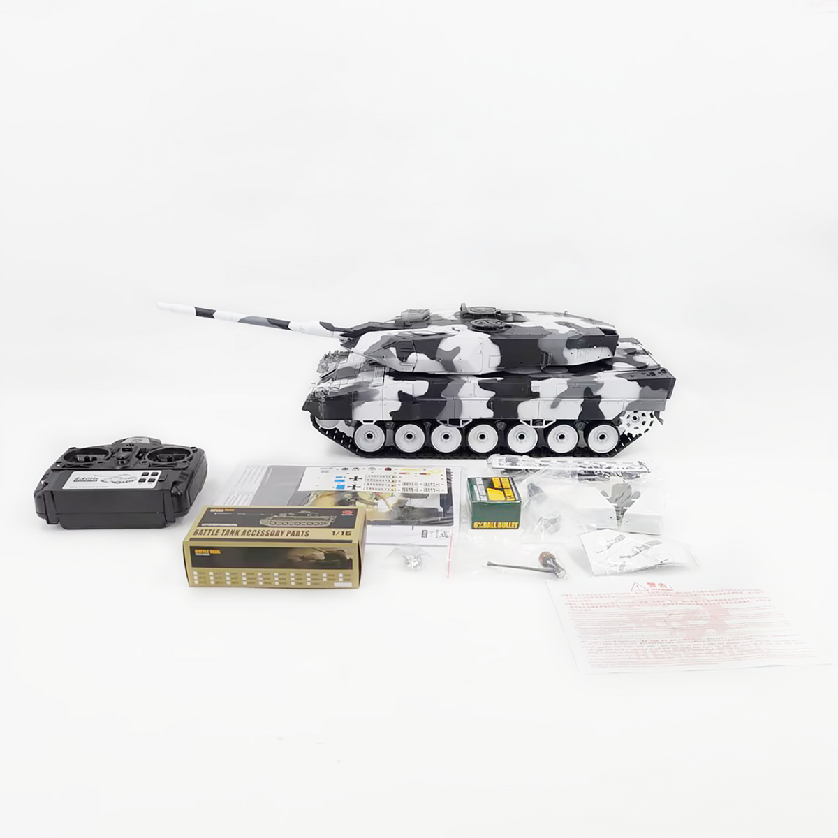 Henglong 1/16 Plastic 7.0 M1A2 Abrams 3918 RC Tank Barrel Recoil BB IR Battery Smoke 320 Degree Turret Rotation Metal Gearbox Suspension Arm