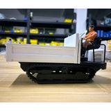 Metal 1/14 Remote Control Hydraulic Crawler Dump Truck RC Tipper Model Engineering Vehicle Light Sound System Effect Flysky Radio