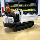Pre-order Metal 1/14 Remote Control Hydraulic Tracked Dumper Truck RC Tipper Model Construction Machine Light Battery Flysky Radio