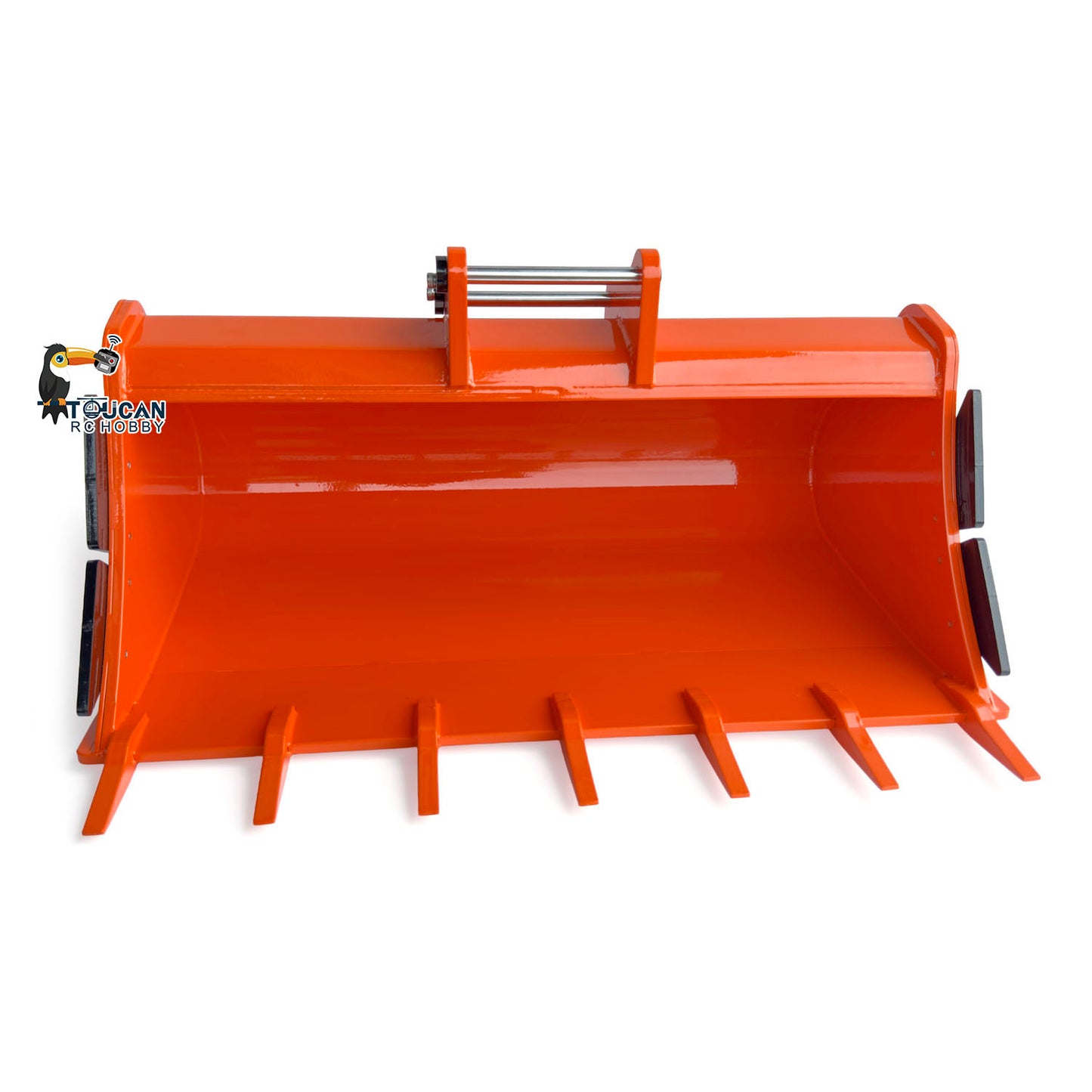 Metal Ripper Wide Bucket Manual Quick Coupler Rake Narrow Bucket for 1/8 Hydraulic RC Excavator 385CF Remote Control Digger Engineering Vehicle Model