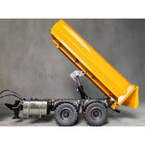 Metal Dump Trailer W/Electric Contact Point for 1/14 8x8 Remote Control Hydraulic Full Tipper LED Light No Oil Pump Battery