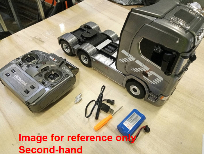 Fast Free Shipping Second Hand EU Stock 1/18 Plastic 6X4 Remote Control Tractor Truck SC 770S 1501 RWD RC Lorry Vehicle Light Sound Ready to Run Model Toys for Adults